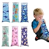 AEUXZA 6er Set Kinder Spuckbeutel mit bunten Motiven, Auslaufsichere...