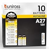 Uniross Batterie MN27 A27/27A 12V Spezialistische Alkali-Batterien - 2...