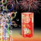 Feuerwerks Seifenblasenmaschine (13 Löcher) mit Lichtern, Luftblasen...