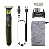 Philips OneBlade Face - Elektrischer Bartschneider, Rasierer, 2x...