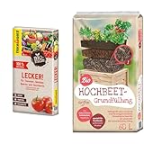 Floragard Bio-Erde Lecker 40 Liter - Gemüseerde für Hochbeete, Tomaten,...