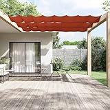 Mokuyary Senkrechtmarkise Terrakotta 140x800 cm Oxford-Gewebe Sonnenschutz...