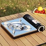 Tragbarer Gaskocher, 3,5KW Outdoor Campingkocher 1 Flammig mit Winddichtem...