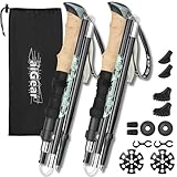aiGear Premium Wanderstöcke | 2 Pack | Ultraleicht Verstellbare 7075...