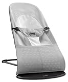 BabyBjörn Babywippe Balance Soft, Netzstoff, Silber/Weiß