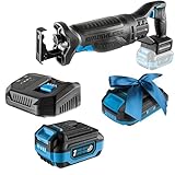 HÖGERT TECHNIK Akku-Säbelsäge Set, 18V Bürstenlos, inkl. 4.0Ah Akku und...