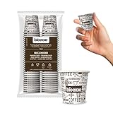 100 Espresso pappbecher kaffee 75ml - Biologisch abbaubare einwegbecher |...