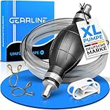 GEARLINE® Handpumpe [2Meter] - XL Umfüllpumpe Inkl. Flüssigkeitsregler...