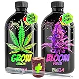 HOMEGROW24 Cannabis Dünger Duo - Grow und Bloom Flüssig NPK...