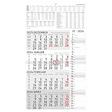 4-Monatskalender Kombi 2026 - Büro-Kalender 33x45 cm (geöffnet) - mit...