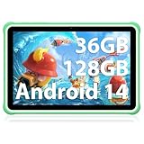 FASTWD Tablet Kinder 10 Zoll Android 14 Tablet,36GB RAM +128 GB ROM...