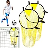DAJASD 2 Stück Fußballtor Zielnetz, 45 x 60CM Fussball Ziel mit Rahmen,...