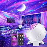 COOLNIGHT Sternenhimmel Projektor Kinder, 180-Lichtmodi Aurora Lampe Galaxy...