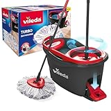 Vileda Turbo 3in1 Komplett Set, Wischmopp mit 3in1 Mikrofaser-Moppkopf,...