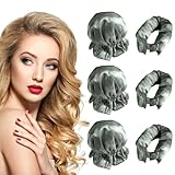 NuAngela Lockenwickler Locken Ohne Hitze,3 Stück Satin Silk Heatless...