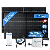 flex-energie Balkonkraftwerk Komplettset 870Wp I 2X 435Wp Solarmodule,...