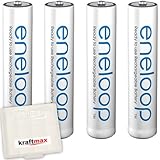 4er Pack Panasonic Eneloop AAA/Micro Akkus - Neueste Generation -...