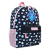 Disney Stitch Kinder Rucksack, Geräumig School Bag mit Verstellbaren...