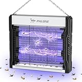 PALONE Insektenvernichter Elektrisch 4000V, 2 UV LED Mückenlampe USB C...