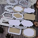 Yamobi Stanzschablonen Set, 8 Teile Stanzschablonen Rahmen Rechteck, DIY...