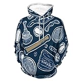 KETAFOUND Sportlicher Stil Unisex Hoodie Herren...