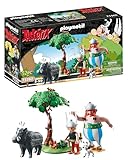 PLAYMOBIL Asterix 71160 Wildschweinjagd, Mit kippbarem Baum, Spielzeug für...