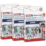 Powerstrips Large im 3er Pack - Doppelseitige Klebestreifen zur Montage von...