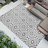 Famibay Outdoor Teppich Wetterfest Outdoor Teppich Balkon Camping...