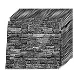 10 Stück/Packung 3D Ziegelstein Tapete 38 x 35cm,Steinoptik Selbstklebend...