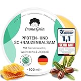 Emma Grün® Pfotenbalsam 100ml - Regeneriert & Stärkt Rissige Tiernasen &...