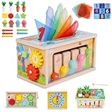 LZDMY Montessori Spielzeug Baby ab 6 Monate, 6-in-1 Tücherbox mit...