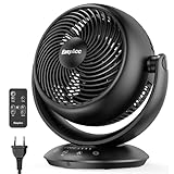 EasyAcc Ventilator Leise, 25dB Tischventilator sehr Leise, 90°...