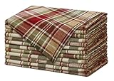 COTTON CRAFT Stoffservietten, kariert, weich, 100 % Baumwolle, mit gehrten...