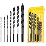 Fliesenbohrer Glasbohrer Set, 7 Stück Fliesenbohrer Set für Porzellan,...