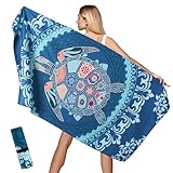 Aonext Strandtuch XXL100x200cm, Microfaser Handtücher Kompakt und...