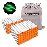 AMOSTING 100 Stück weiß Pfeile kompatibel mit Nerf Elite 2.0, Refill...