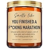 Younift Lustige Marathon-Kerze, Geschenke für Läufer, weiblich, männlich...