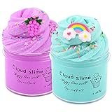 2 Pack Cloud Schleim Set, Fluffy Slime für Mädchen...