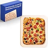 Pizzastein für Backofen & Gasgrill - Für Knusprigen Boden - Pizzastein...