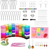 Modelliermasse Lufttrocknend Ton,Air Dry Clay Set,72 Farben lufttrocknende...