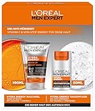 L'Oréal Men Expert Pflegeset gegen müde Haut für Männer, Geschenkset...