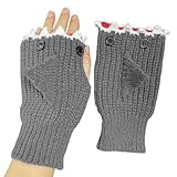 Fingerlose Handschuhe für Damen - Schreibhandschuhe,...