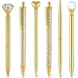 Qeeenar Kugelschreiber-Set, Metall, Kristall, Diamant-Stift, für Tagebuch,...