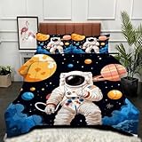 Gumntun Bettdecke 155×220 cm Junger Astronaut, Maschinen Waschbar und...