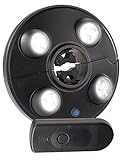Luminea Sonnenschirmlampe: LED-Schirmleuchte mit 4 dreh- & dimmbaren Spots,...