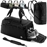 Sporttasche Trainingstasche + Rucksack, Schuhfach, Nassfach | Reisetasche...