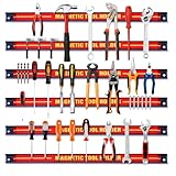 GIANTEX 6x Werkzeug Magnetleiste Set 46 cm magnetschiene magnetische...