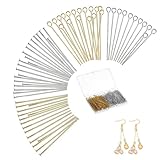 Yuaiosn 800 Stück Nietstifte Schmuckherstellung, Stecknadeln Kopf Pins...