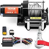 VEVOR 12v Seilwinde, 4000 lbs/1814 kg Offroad Motorwinde, 12 V DC...