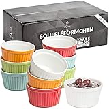 Chefarone® Soufflé Förmchen Backofenfest 10er Set - Creme Brulee...